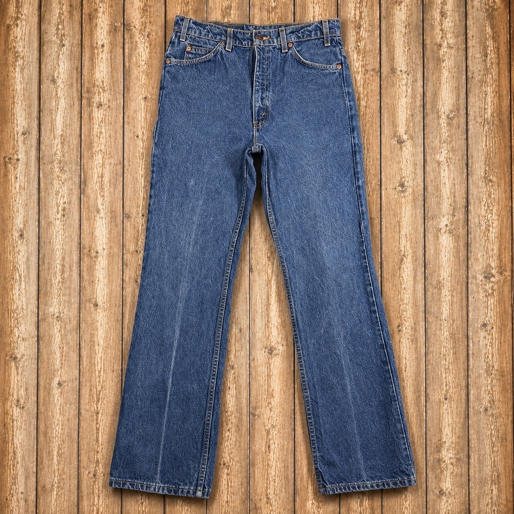 Levi's 517 Jeans Men's 30x32 Vintage Orange Tab Bootcut Blue Made in USA 90s